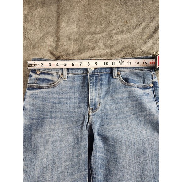 Talbots Boyfriend Jeans Womens 6 Blue Denim Stretch Straight Leg Mid Rise - Picture 7 of 12